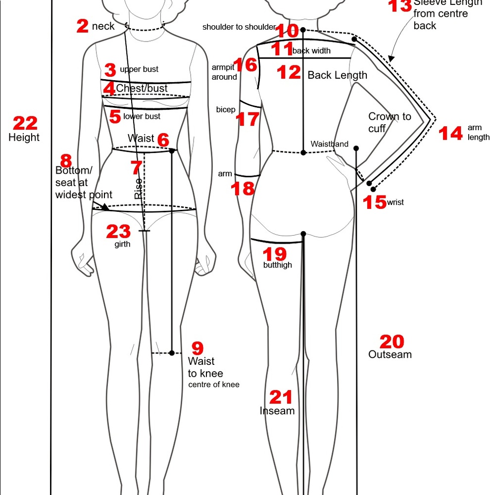 Poshmark measurements